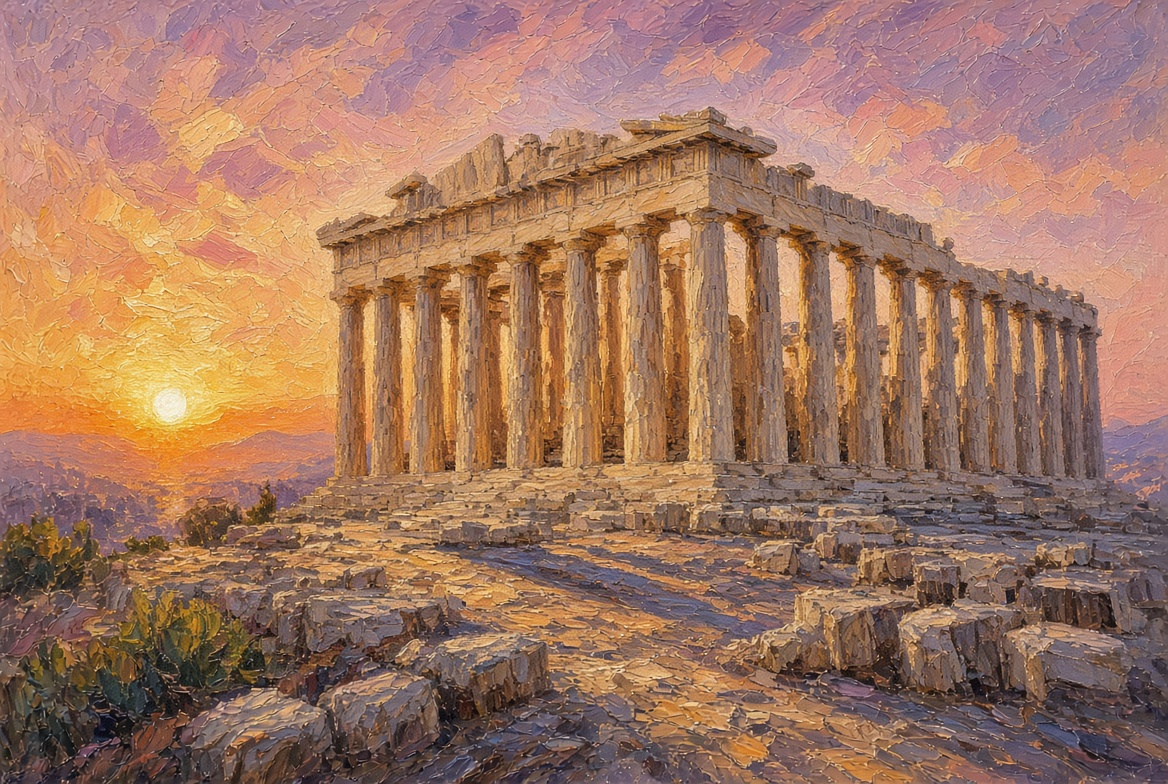 Der Parthenon — Geometrie als Suche nach dem vollkommenen Menschen